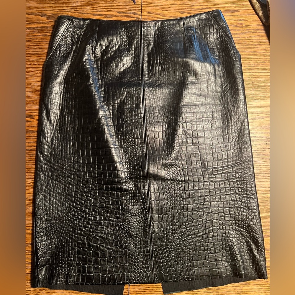 Vintage Illia Leather Skirt